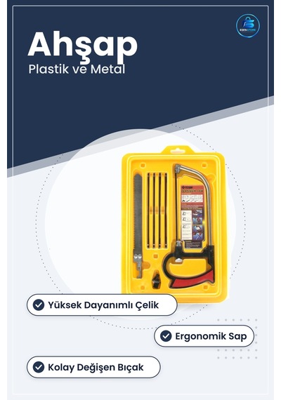 Kıl Testere Ve Ahşap Kesim Bıçağı Seti Metal Plastik Hobi Onarım