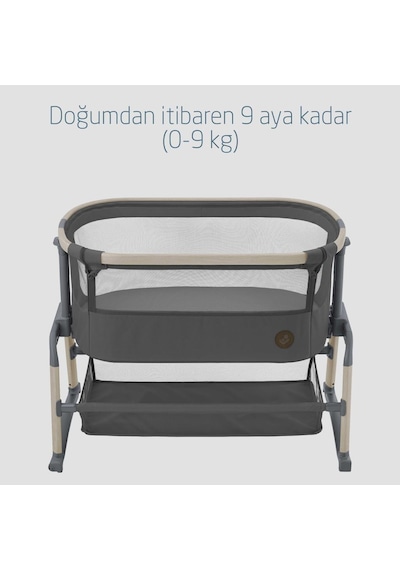 Maxi-Cosi Maxi Cosi Iora Air Sallanabilen Ahşap Görünümlü Anne Yanı Beşik Beyond Graphite