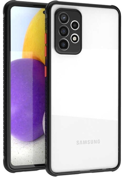 Samsung Uyumlu Galaxy A72 Kılıf ​​Zore Kaff Kapak-Siyah