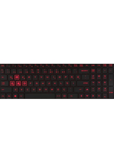Monster Abra A5 V8.1.4 Klavye Işıklı Kırmızı Tuş