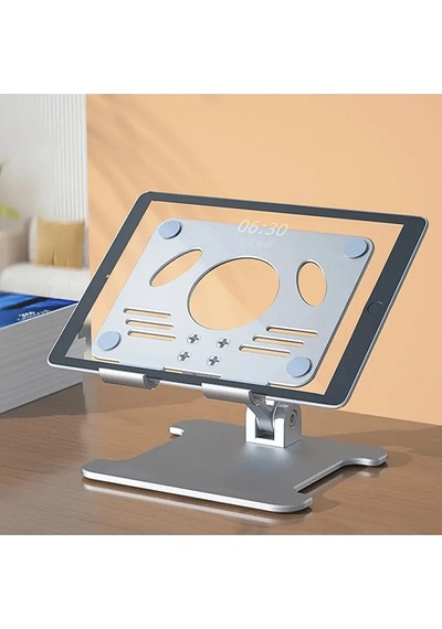 Metal Masaüstü Tablet Telefon Standı Katlanır 12,9 İnç Tabletlere