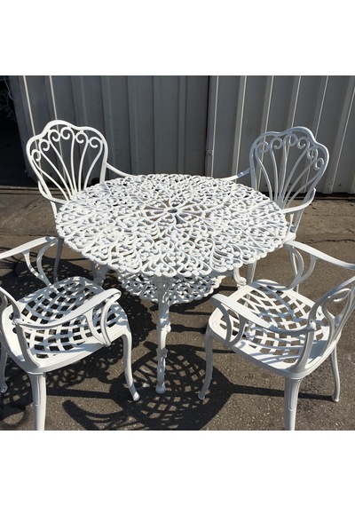 Aluminyumdokumcu Kuğu Kollu Sandalye 100 Cm Kuğu Masa