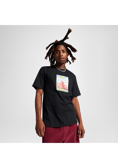 Converse Colorful Sunrise Erkek Siyah T-shirt
