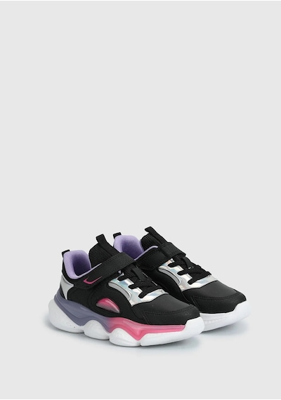 Pepino 1728 Siyah-lila Sneaker Siyah