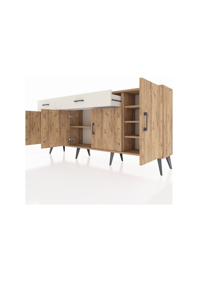 Arges Konsol 5 Raflı 2 Çekmeceli 4 Kapaklı 176x30x83 Çam-çam/aytaşı Çam/aytaşı Arges Konsol 5 Raflı 2 Çekmeceli 4 Kapaklı 176x30x83 Çam-çam/aytaşı Çam/aytaşı