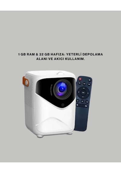 Android Sistemli Mini Projektör Uygulama Destekli Akıllı Kullanım