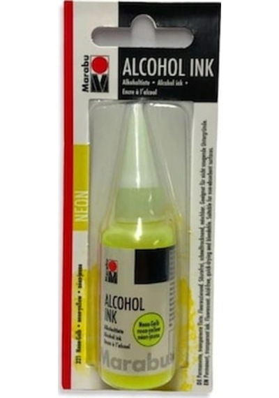 Marabu Alcohol Ink Alkol Bazlı Mürekkep 20 Ml. Neon Yellow