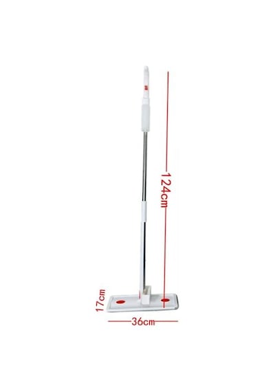 Spreyli Ve Sıkmalı Mop 2in1 Temizlik Seti Beyaz - Kırmızı
