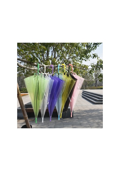 Toptancı Amca Pvc Renkli Çocuk Şemsiyesi Okul Kreş Şemsiyesi 90 Cm Çaplı Şemsiye Mor