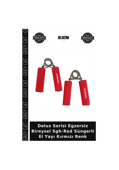 Delux Serisi Egzersiz Bireysel Sgh-red Süngerli El Yayı Kırmızı Renk