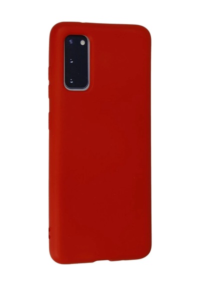 Samsung Galaxy S20 Uyumlu Kılıf Nano İçi Kadife Silikon - Kırmızı