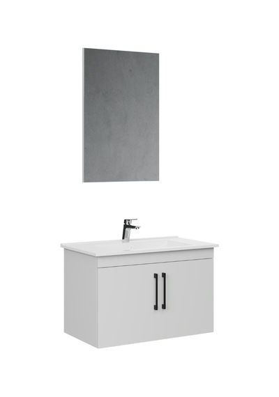 Creavit D20 Banyo Dolabı Seti Çekmeceli 80 Cm Beyaz