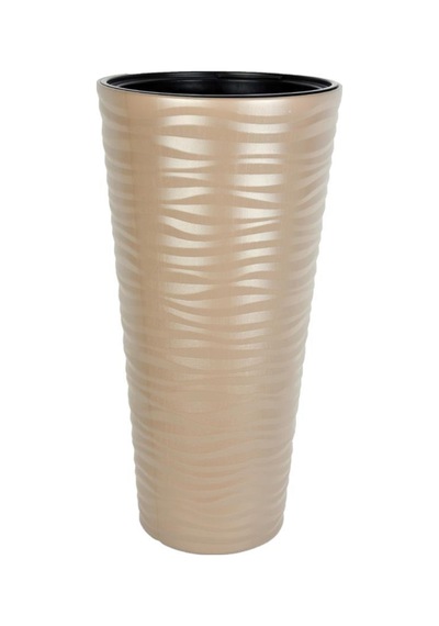 Dore Renk Kumsal Vazo Dekoratif Uzun Saksı 5.5 lt  30*57cm