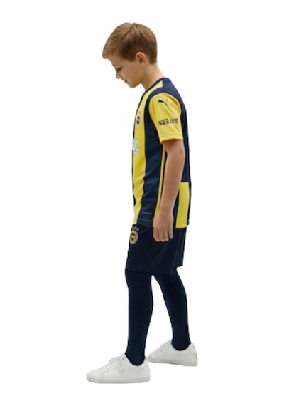Fenerium Fenerbahçe Lisanslı Çocuk Forma Şort Seti Lacivert - Sarı