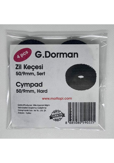 Mottopi Tpu Zil Keçesi Siyah, Sert, 3d Baskı, Uzun Ömürlü,50/9mm- 4 Adet
