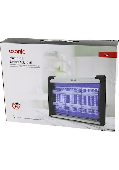 2 Ledli Sinek Öldürücü Cız Makine 4w - 2000v 30m2 Etkinlik Alanı As-a28 5492