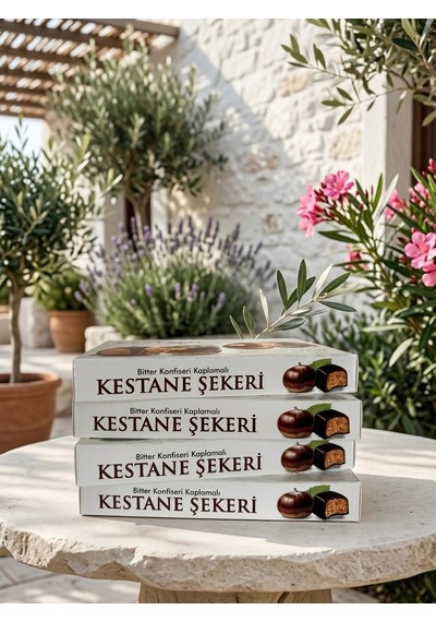 Çikolata Kaplamalı Kestane Şekeri - 4'lü Çanta Paket 125 Gr X 4