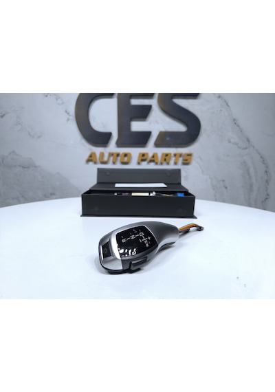 Bmw 5 Serisi E60 Takoz Vites Uyumlu Joystick Işıklı Vites Topuzu Sıfır Gümüş