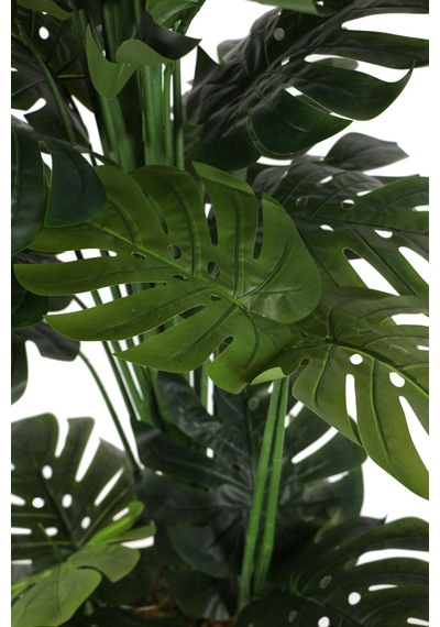 Yapay Çiçek Deposu Yapay Deve Tabanı Ağacı Metal Saksıda 180 Cm Monstera Deliciosa