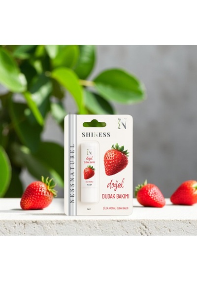 Shiness Doğal Dudak Balmı Çilek Aromalı