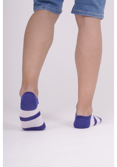 The Socks Company 3 Çift Erkek Patik Çorap 23SDCR157P Beyaz - Gri