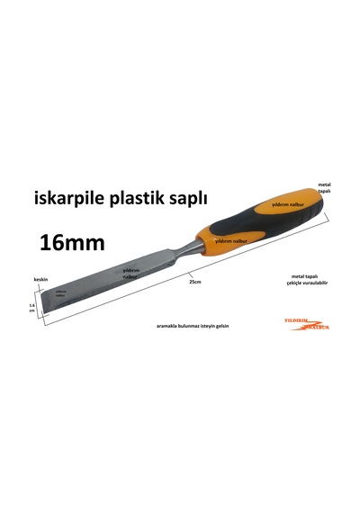 İskarpile 16mm Tahta Kazıma Yontma Aparatı Geniş Kalın