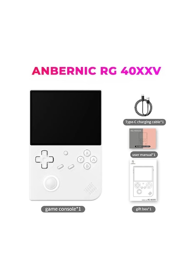 Rg40xxv Dikey Retro El Oyun Konsolu 64 Gb Beyaz - 4.0 İnç Oca Ips Ekran Rgb Işıklı Joystick H700 İşlemci 5g Wi-fi Hdmı Bluetooth Psp, Ps1, Dc Destekli