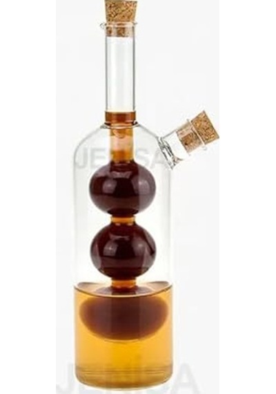Üç Bölmeli Çift Hazneli Cam Yağdanlık &amp Sirkelik 260 Ml Zarif Tasarım Diğer