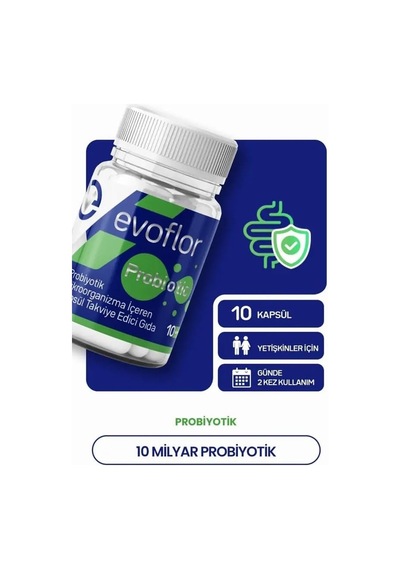 Evoflor Probiyotik Takviye 10 Kapsül 10 Milyar Cfu