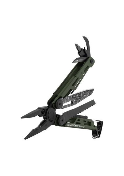 Leatherman Kamp Signal Green Topo Blade Tool Yeşil