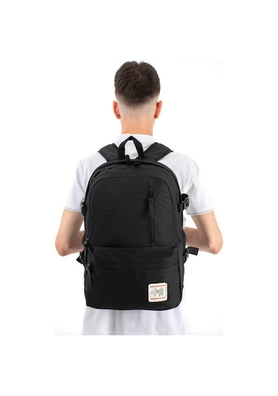 Ventis Unisex Okul Çantası Lise Ortaokul Sırt Çantası 43 30 Cm Ortopedik Sırt Çok Cepli Vnt3-c Siyah