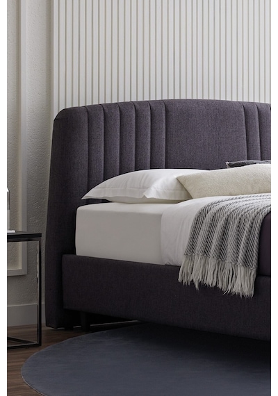 Yataş Bedding Canto Baza, Silver Başlık Tek Kişilik 2'li Set 90x190 - Antrasit
