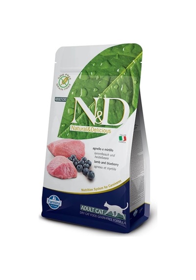 N&d Prime Tahılsız Kuzu Etli Ve Yaban Mersinli 1.5 Kg Yetişkin Kedi Maması