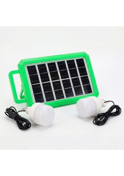 2 Ampullü Solar Panelli Powerbank Özellikli Kamp Işığı Seti Güneş Enerjili Led Kamp Aydınlatm