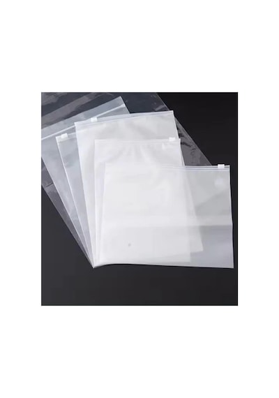 20 X 20 Cm Fermuarlı Buzlu Kargo Poşeti -130mikron 10 Adet Valiz Ve Dolap Içi Düzenleyici Buzlu 10