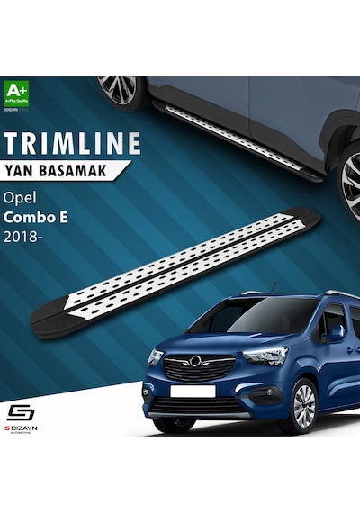 S-dizayn Opel Combo E Trimline Gri Yan Basamak 202 Cm 2018 Üzeri