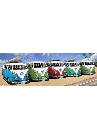 Vw Camper Campers Beach Door Poster