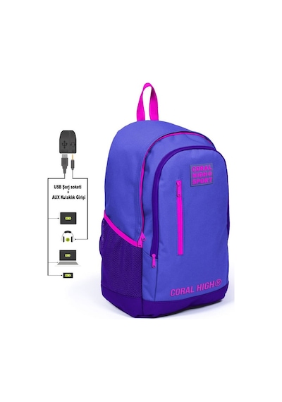 Coral High Sport Lavanta Mor Okul ve Günlük Sırt Çantası