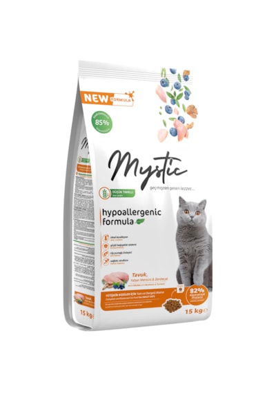 Mystic Tavuklu Yetişkin Kedi Maması 15 KG