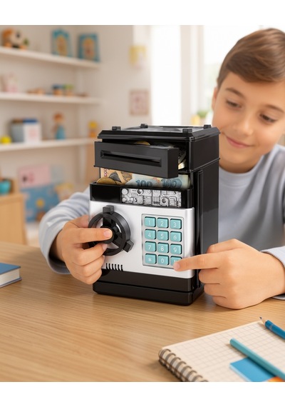 Işıklı Sesli Atm Görünümlü Kumbara Uczzzsam53numberbank-23 Çok Renkli