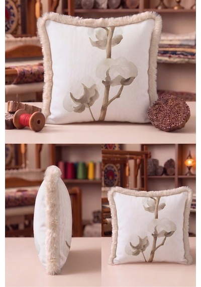 Çiçek Tasarımlı Botanik Saçaklı Yastık Kılıfı-natürel Floral Bej Krem Vizon Püsküllü Kırlent Kılıfı Yalın Yörünge Saten Çiçek Tasarımlı Botanik Saçaklı Yastık Kılıfı-natürel Floral Bej Krem Vizon Püsküllü Kırlent Kılıfı Yalın Yörünge Saten