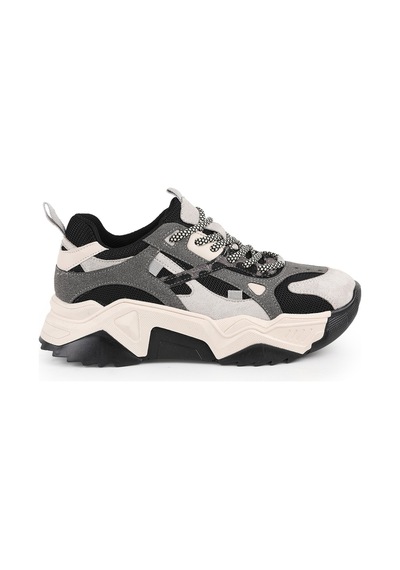 Libero L083.65137 Gri Hakiki Deri Kadın Sneaker Yüksek Tabanlı Rahat Spor Ayakkabı Buz Siyah Libero L083.65137 Gri Hakiki Deri Kadın Sneaker Yüksek Tabanlı Rahat Spor Ayakkabı Buz Siyah