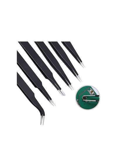 Esd Anti-statik Cımbız Seti 6 Parça Hassas Elektronik Tamir Cımbızı