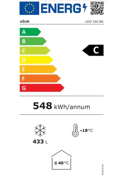 Uğur UDD 560 BK 449 LT Sandık Tipi Derin Dondurucu