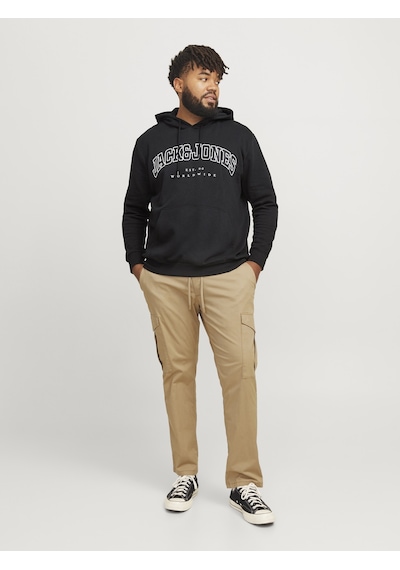 Jack & Jones Jack Jones 3xl 4xl 5xl 6xl Erkek Büyük Beden Sweatshirt 12258867 Siyah