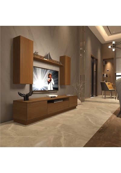 Decoraktiv Trendstyle 5ds Mdf Tv Ünitesi Tv Sehpası Ceviz