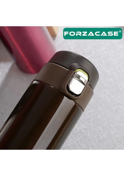 Forzacase Paslanmaz Çelik Termos Matara - Fc432 Kahverengi 400 ML