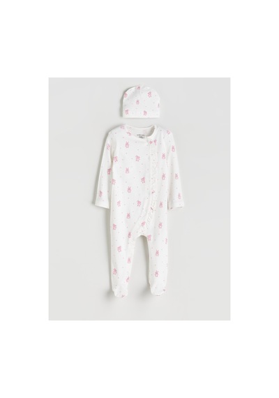Alıta Cıty Farkıyla Lcw Baby Ekru Baskılı Kız Bebek Tulum - 940159375