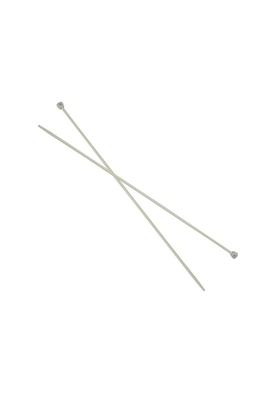 Ekonomik Gri Alüminyum Örgü Şiş 2,5 Mm 35 Cm
