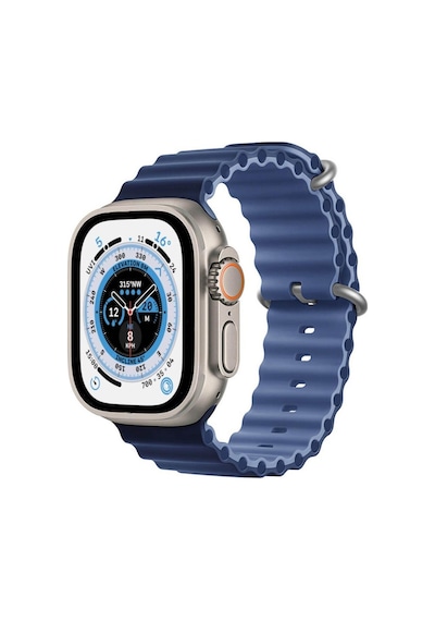 Koodmax  Apple Uyumlu  Watch  1 2 3 4 5 6 7 8 Se Ultra Çift Renk Ocean Loop Kordon Kayış 42 44 45 49mm